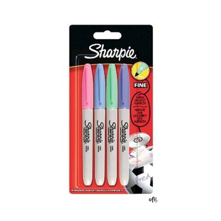 Markery permanentny SHARPIE FINE PASTEL 4szt.-zestaw 2065402
