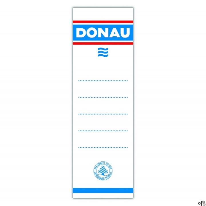 Etykiety wsuwane do segregatora A4/7 (20) 8370920 DONAU dwustronna
