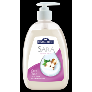 Mydło w płynie SARA 500ml DELIKATNA BAWEŁNA GENERAL FRESH  11014