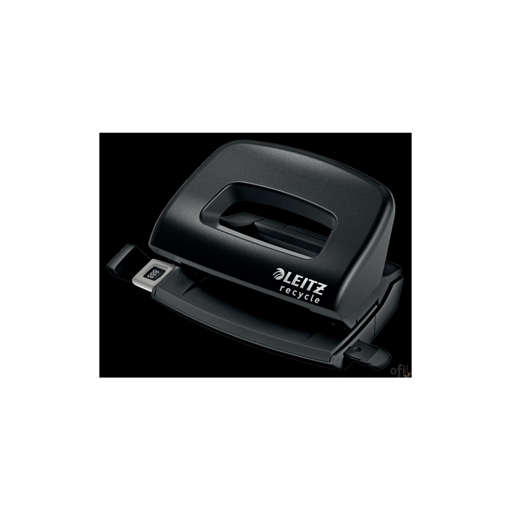Mini dziurkacz Leitz NeXXt Recycle 10k, czarny 50100095