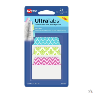 Ultra Tabs - samoprzylepne zakładki indeksujące Avery Zweckform.• Niezawodnie przylegają, ale można je łatwo usunąć bez uszkadza
