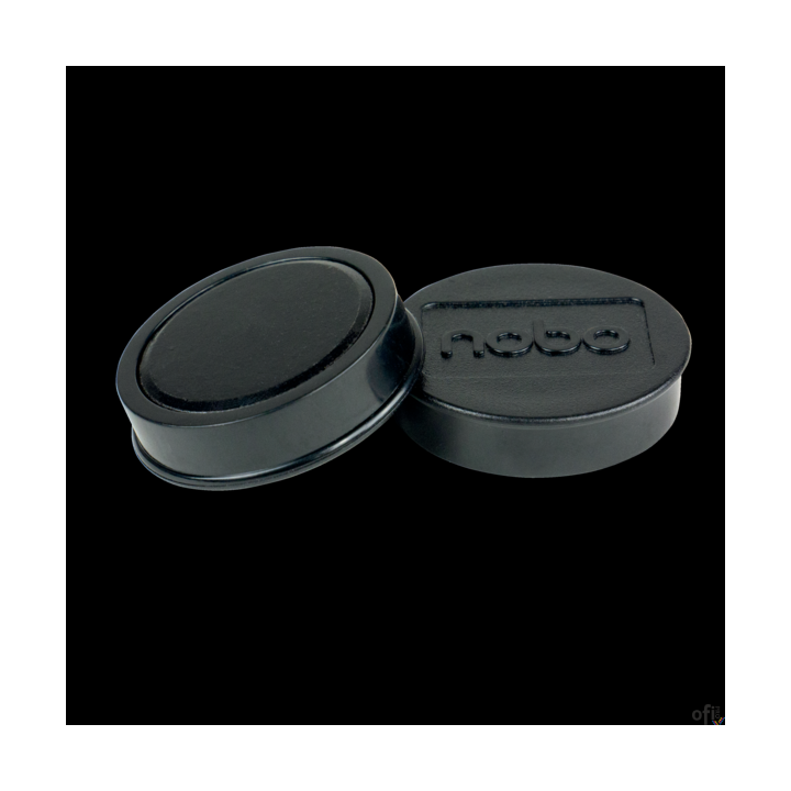 Magnesy do tablic 38 mm (1,5 kg), czarne, , 10 szt. Nobo 1915305