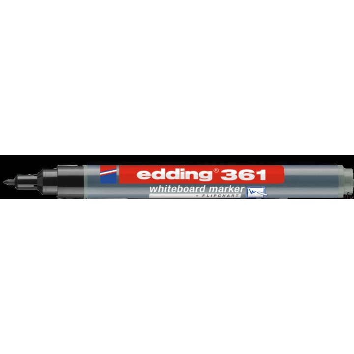 Marker EDDING 1mm do tablic okrągła końcówka czarny 361/001/C suchościeralny