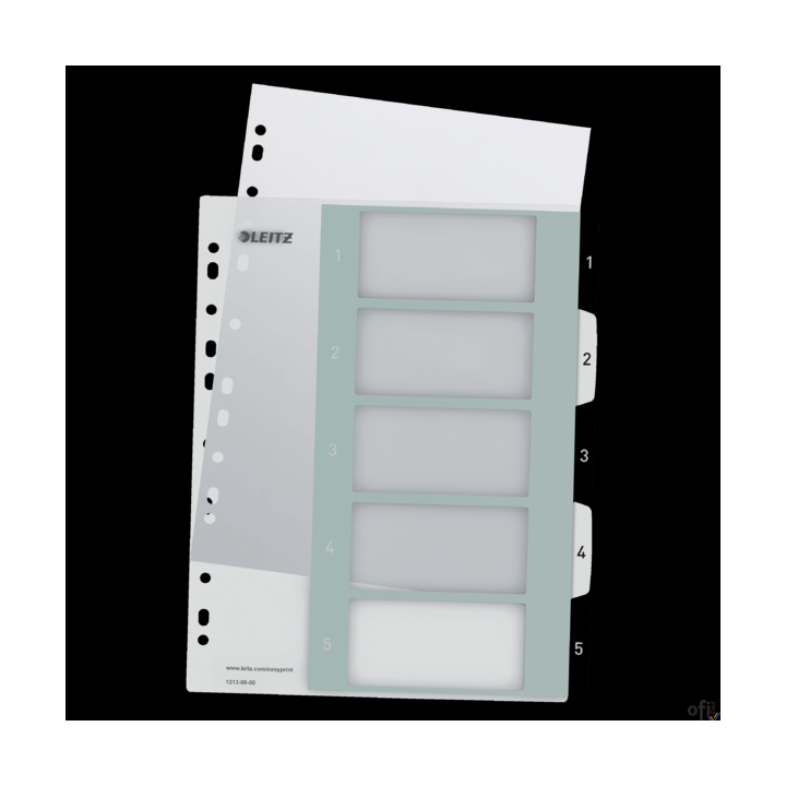 Wydrukuj elegancki i ekskluzywny spis treści za pośrednictwem www.leitz.com/easyprintMocne i trwałe, z wytrzymałego polipropylen