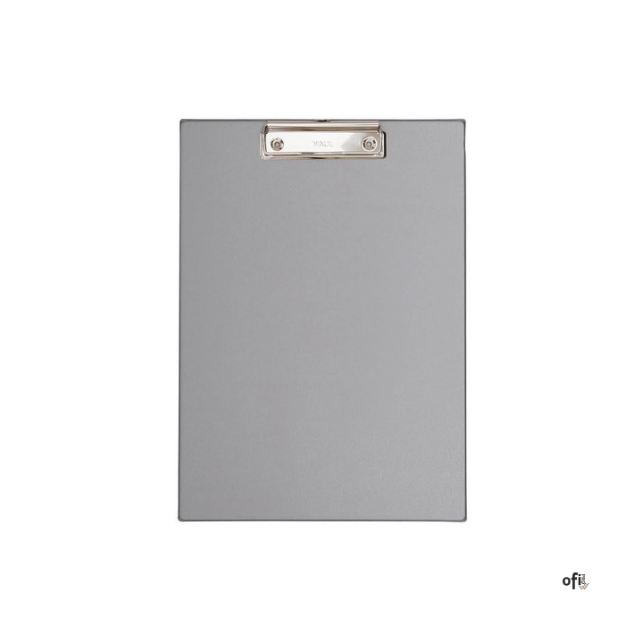 Podkładka Maul A4 z klipsem, powłoka plastikowa, srebrna (23352/95 ML)
