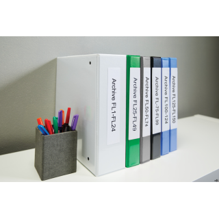 Etykiety DYMO na segregatory, 190 x 38 mm małe (białe) S0722470