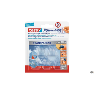 Plastry samoprzylepne 8szt.+Haczyki 5szt.TESA POWERSTRIPS Deco 58900-00017-0