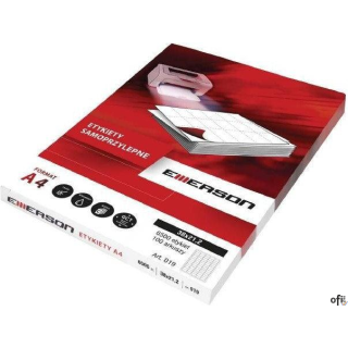 Etykiety A4 74mm*17mm (100) biała EMERSON