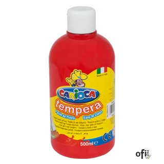 Farba tempera 500 ml, czerwona CARIOCA 170-2359