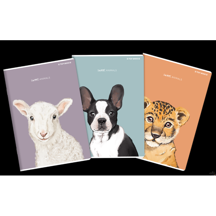 Zeszyt TOP ANIMAL A4 60K 70G GLADKA 400169487 Top 2000