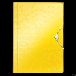 Teczka z 6 przegródkami PP Leitz WOW, żółta 45890016