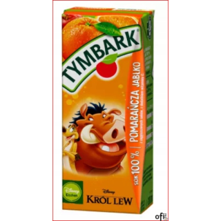 Sok TYMBARK pomarańcza-jabłko 0.2l 200ml (27 w zgrzewce) KARTONIK