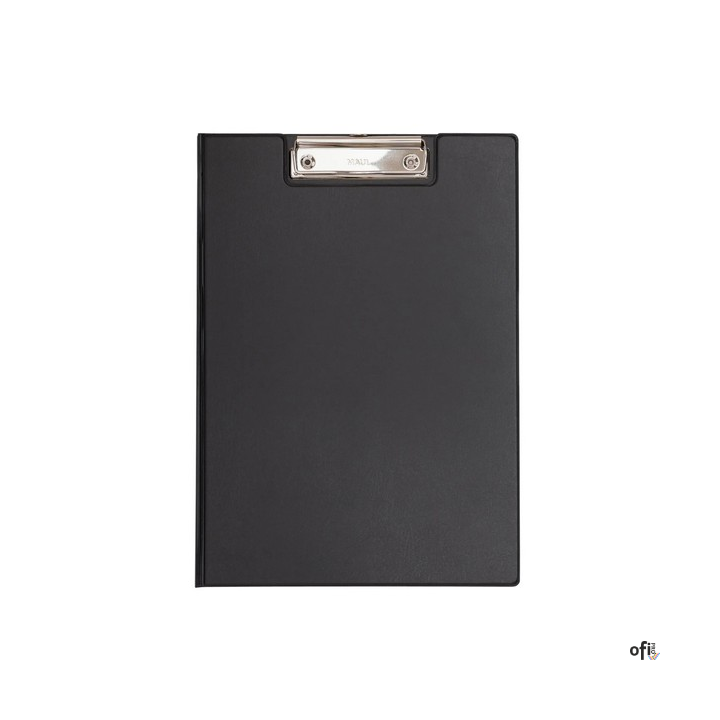 Podkładka Maul A4 z klipsem i okładką, powłoka plastikowa, czarna (23392/90 ML)