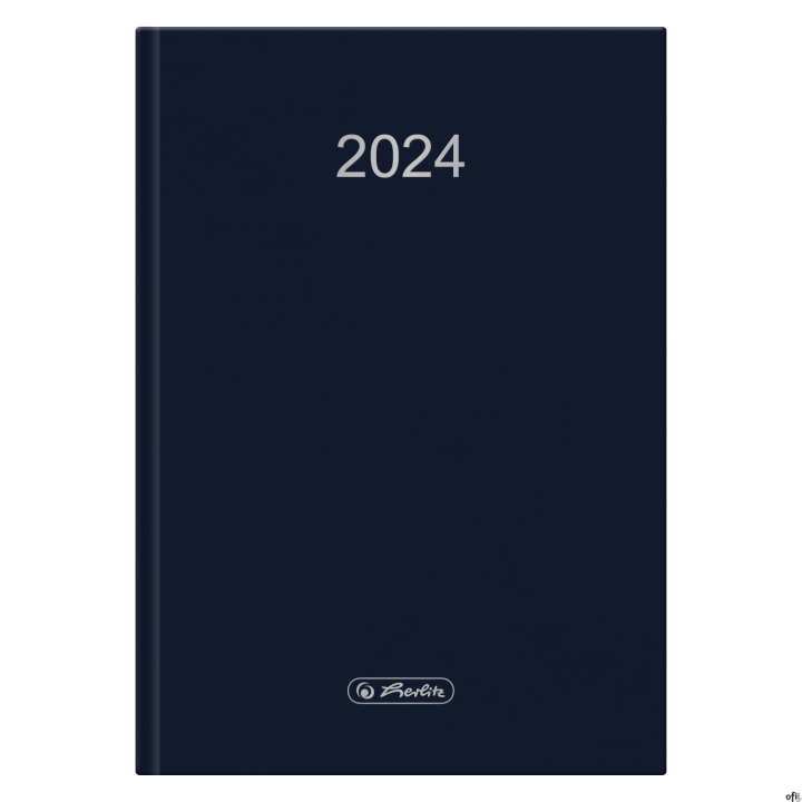 Kalendarz Dzienny Szefa A5 Granatowy 2024 9588344 Herlitz