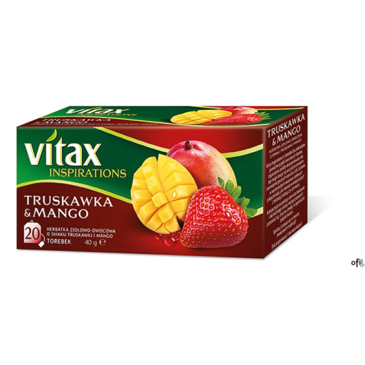 Herbata VITAX INSPIRATIONS TRUSKAWKA I MANGO 20t*2g zawieszka