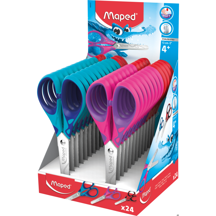 Nożyczki ESSENTIALS SOFT szkolne 13 cm MAPED 464412