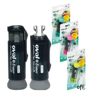 Korektor OVAL w taśmie QDR-506 z gumką do mazania, biały, 5mm x 6m OVAL 160-2095