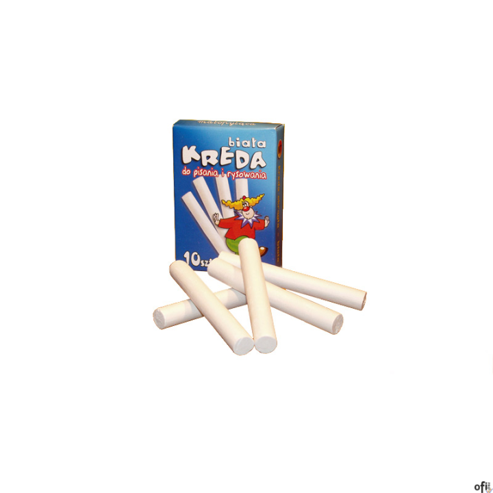Kreda biała okrągła 10szt. M7 MAR BOR