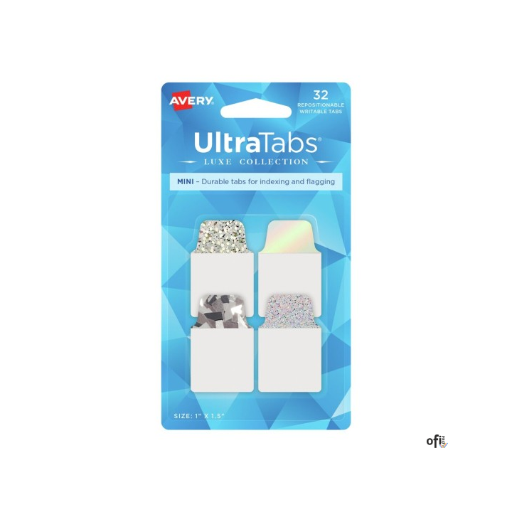 Zakładki indeksujące 25,4 x 38,1 mm brokatowe AVERY 74178