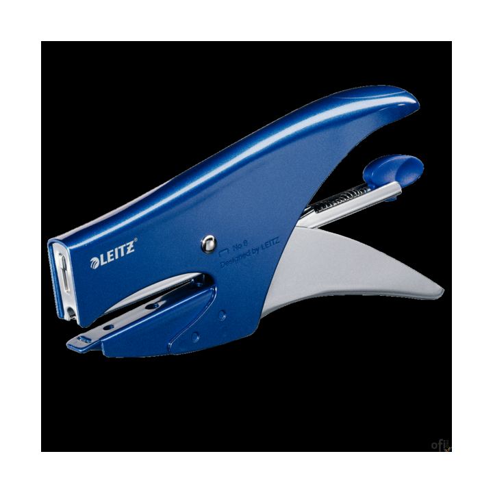 Zszywacz nożycowy metaliczny niebieski (No 8) 15 kartek 55470033 LEITZ