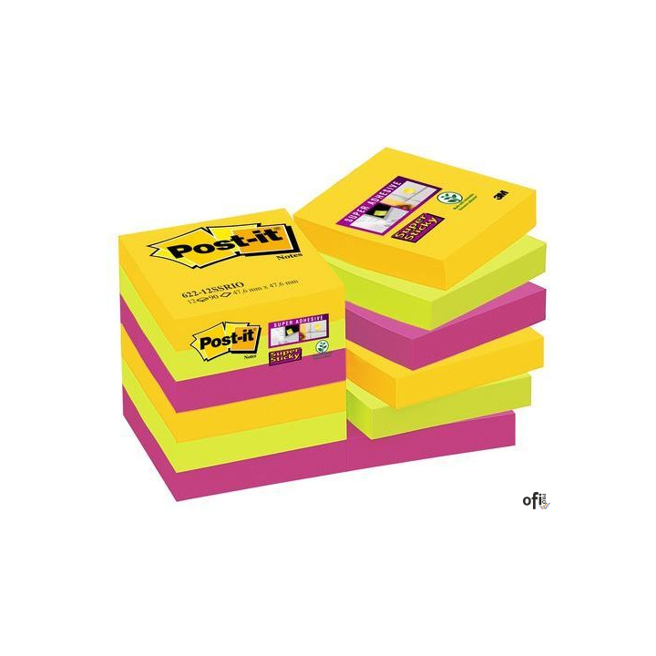 Karteczki samoprzylepne Post-it Super Sticky, blk2761 to samo