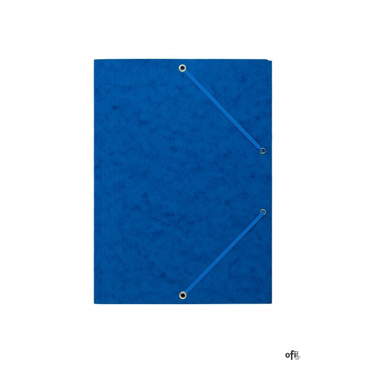 Teczka z gumką rogi DOTTS A4 preszpan niebieska 390g