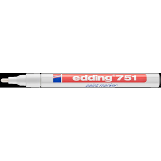 Marker lakierowy 1-2mm 751 biały EDDING końcowka okrągła