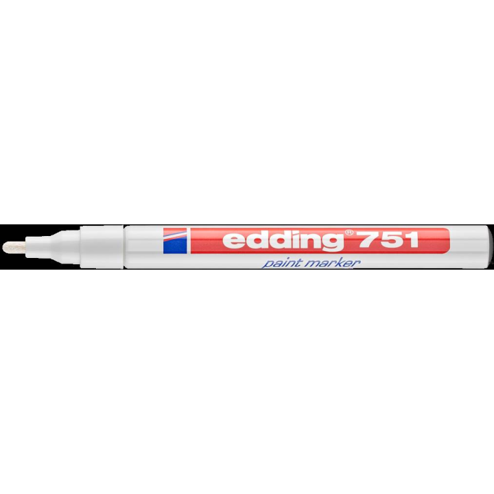 Marker lakierowy 1-2mm 751 biały EDDING końcowka okrągła