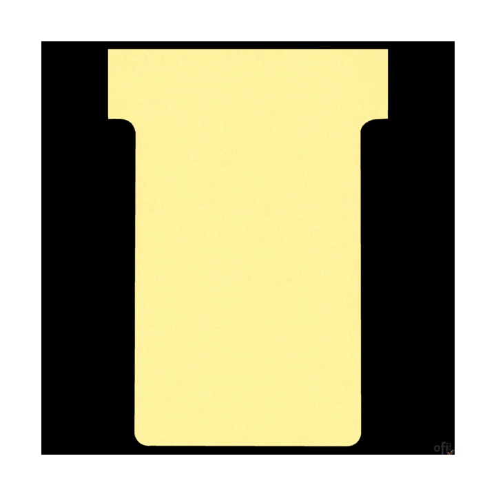 Karteczki T-Card Nobo, rozmiar 2, żółte 100 szt. 2002004