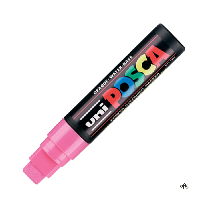 Marker z tuszem pigmentowym PC-17K różowy POSCA UNPC17K/5RO