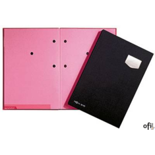 Teczka do podpisu DE LUXE, 10-cz., czarny,  r óż przekł. P2410204 DURABLE (X) SALE