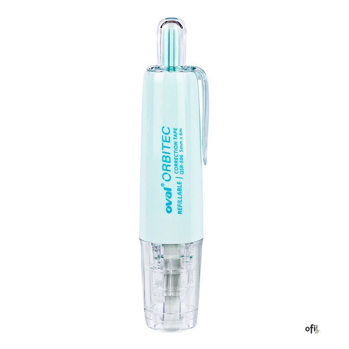 Korektor OVAL w taśmie 5 mm x 6 m QSR-506/1R niebieski 160-2401