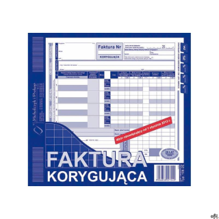 106-2N/E Faktura korygująca 2/3 A4 MICHALCZYK I PROKOP SALE
