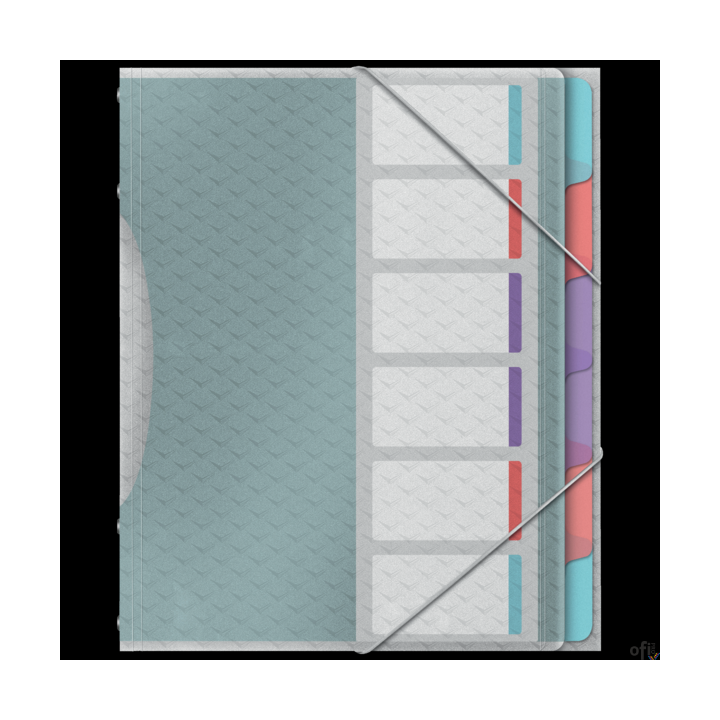 Teczka segregująca Esselte ColourBreeze, z 6przekładkami 626255