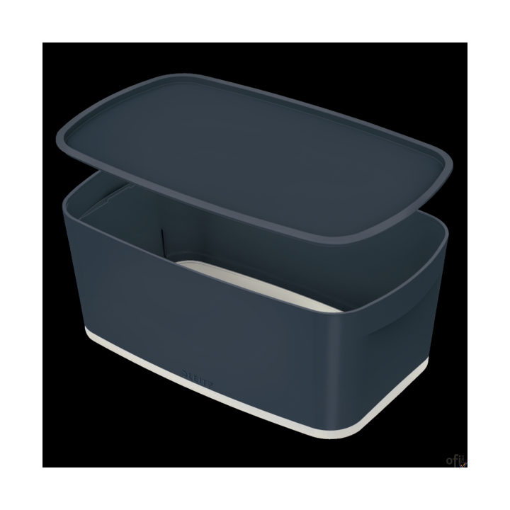 MyBox Cosy mały pojemnik z pokrywką, szary Leitz 52630089 .