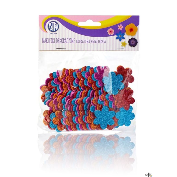 Naklejki samoprzylepne na piance - Brokatowa kwiaciarnia ASTRA, 335119005
