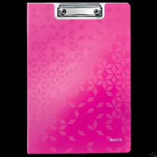 Deska A4 z klipem i okładką Leitz WOW   _doskonała do pracy w terenie, na konferencji czy zebraniu__wykonana z wysokiej jakości 
