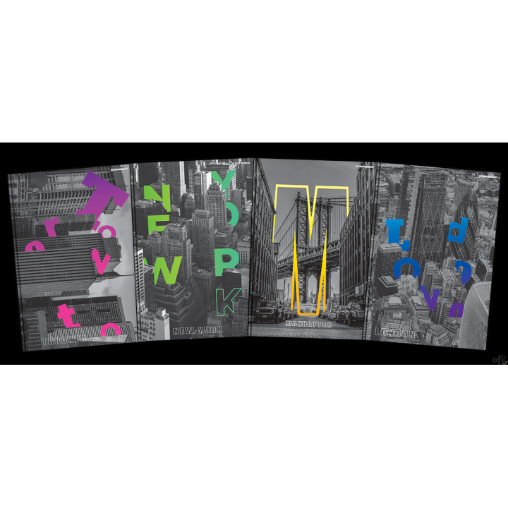 Brulion TOP CITY SZY B5 160K 70G kratka 400169514 Top 2000