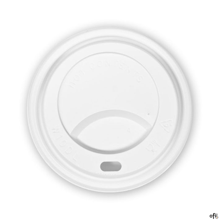 Pokrywka 90mm PS biała   (100 szt.) do kubków 300-500 ml  30190