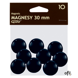 Magnes 30mm GRAND, czarny, 10 szt 130-1694