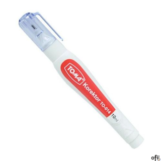 Korektor w płynie, końcówka metalowa, 10ml biały TO-014 Toma