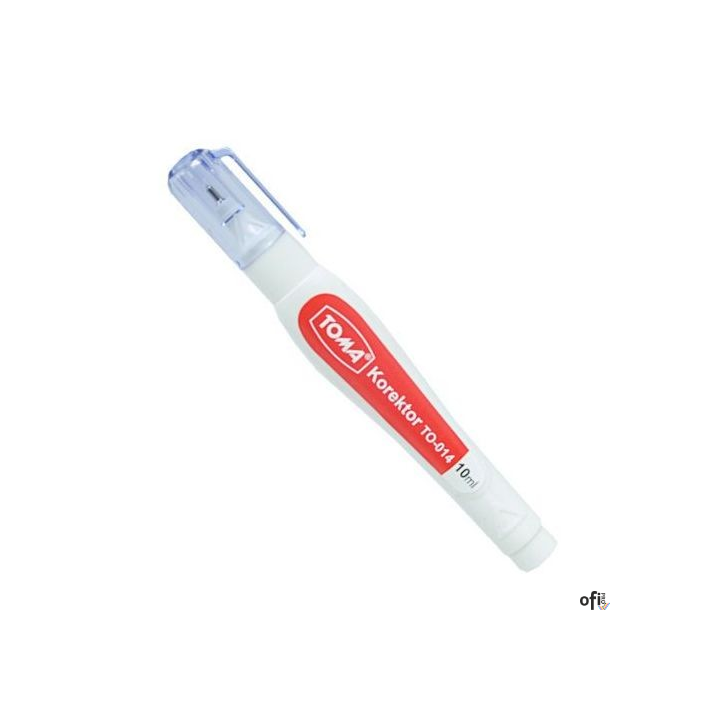 Korektor w płynie, końcówka metalowa, 10ml biały TO-014 Toma