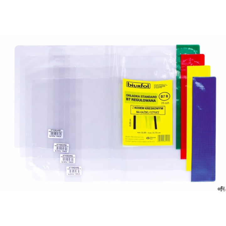 Okładka standard E7 - 242 regulowana (25) z kod. na szt. OZK-43 BIURFOL