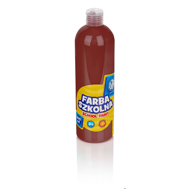 Farba szkolna Astra 500 ml - brązowa, 301109006