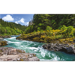 Kalendarz Trójdzielny z główką (T10) RZEKA - granat 2024 TELEGRAPH