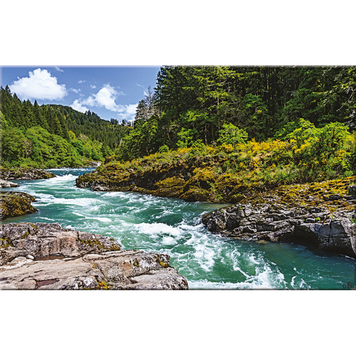 Kalendarz Trójdzielny z główką (T10) RZEKA - granat 2024 TELEGRAPH