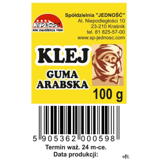Klej guma arabska 100g butelka JEDNOŚĆ