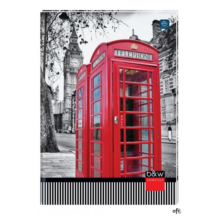 Brulion A4 96k linia twarda oprawa INTERDRUK