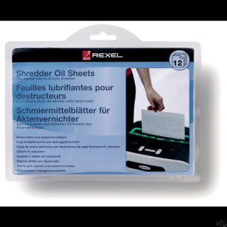 Arkusze Rexel do oliwienia ostrzy niszczarek , 12 szt. 2101948 SALE