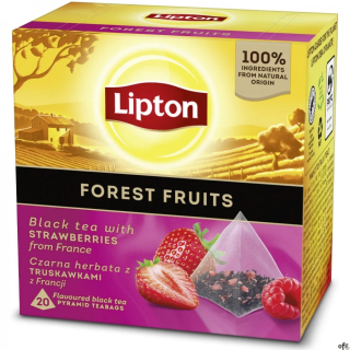 Herbata LIPTON PIRAMID FOREST FRUIT owoce leśne (20 saszetek) czarna